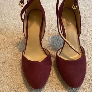 Burgundy Michael Kors Heels